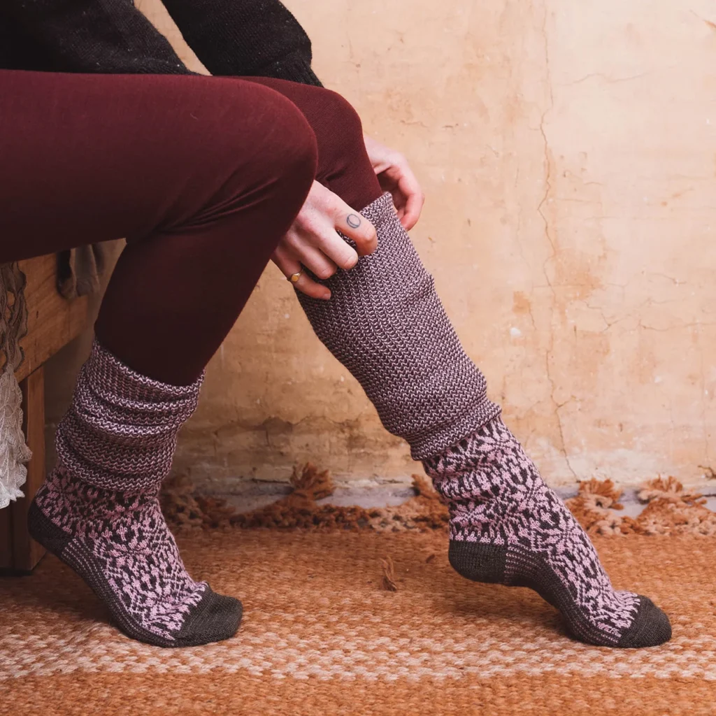 Chunky Wool Boot Socks – Nordic Knit