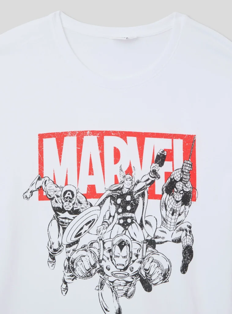 Marvel Superheroes Graphic T-Shirt – White