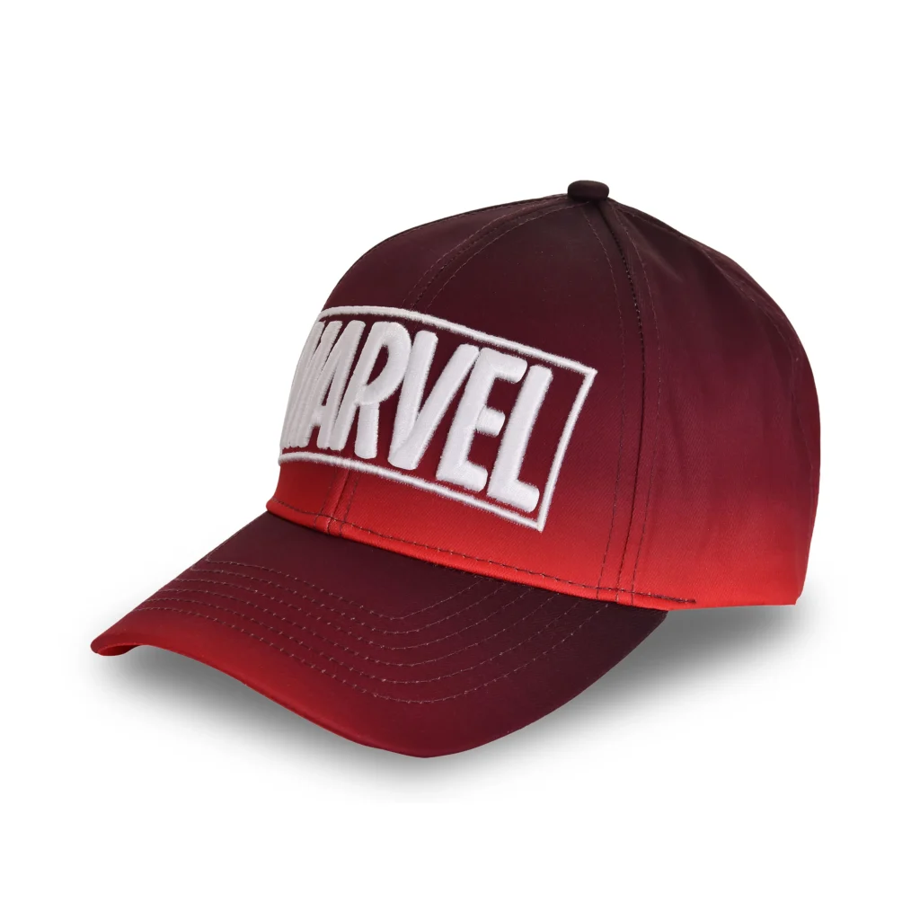Marvel Logo Baseball Cap – Red Fade
