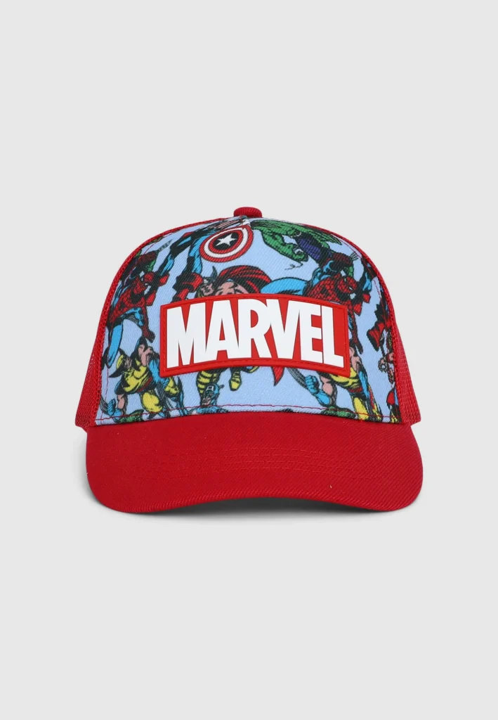 Marvel Comics All-Over Print Trucker Cap – Red