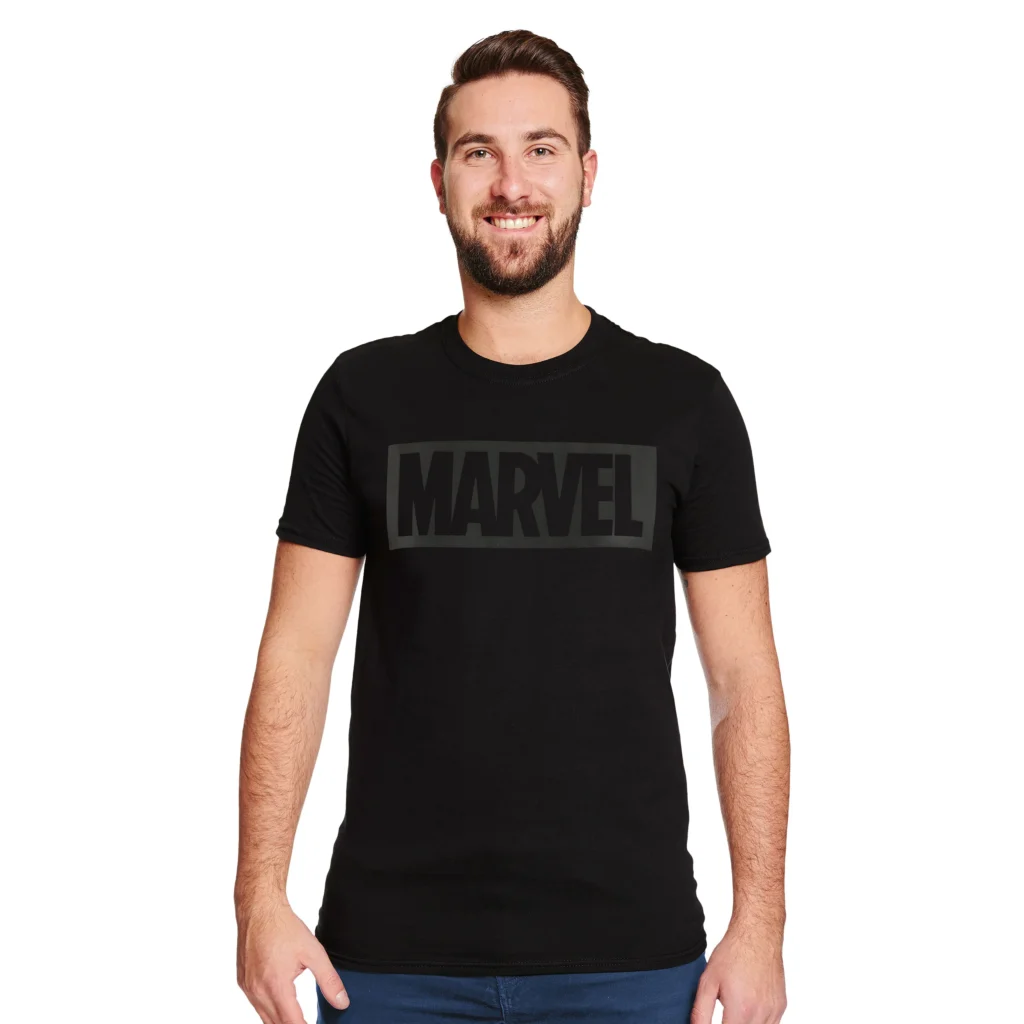 Marvel Logo T-Shirt – Black